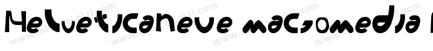 HelveticaNeue Macromedia Fontograph字体转换